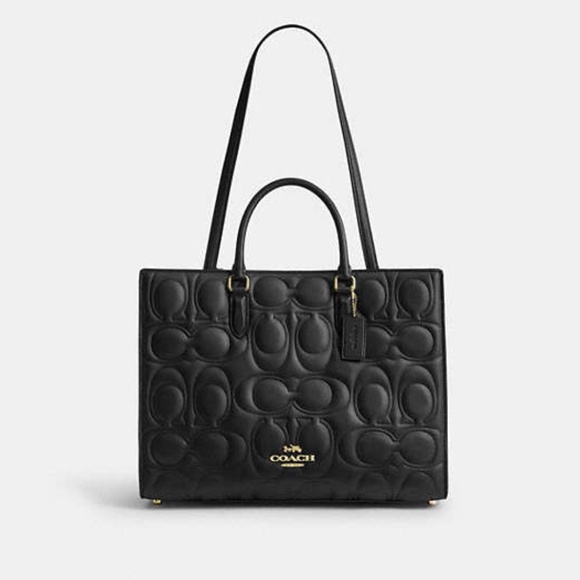 Maggie Tote Bag In Signature Leather - Picture 1 of 7